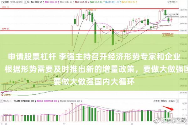 申请股票杠杆 李强主持召开经济形势专家和企业家座谈会：根据形势需要及时推出新的增量政策，要做大做强国内大循环