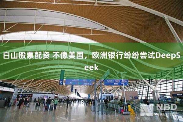 白山股票配资 不像美国，欧洲银行纷纷尝试DeepSeek